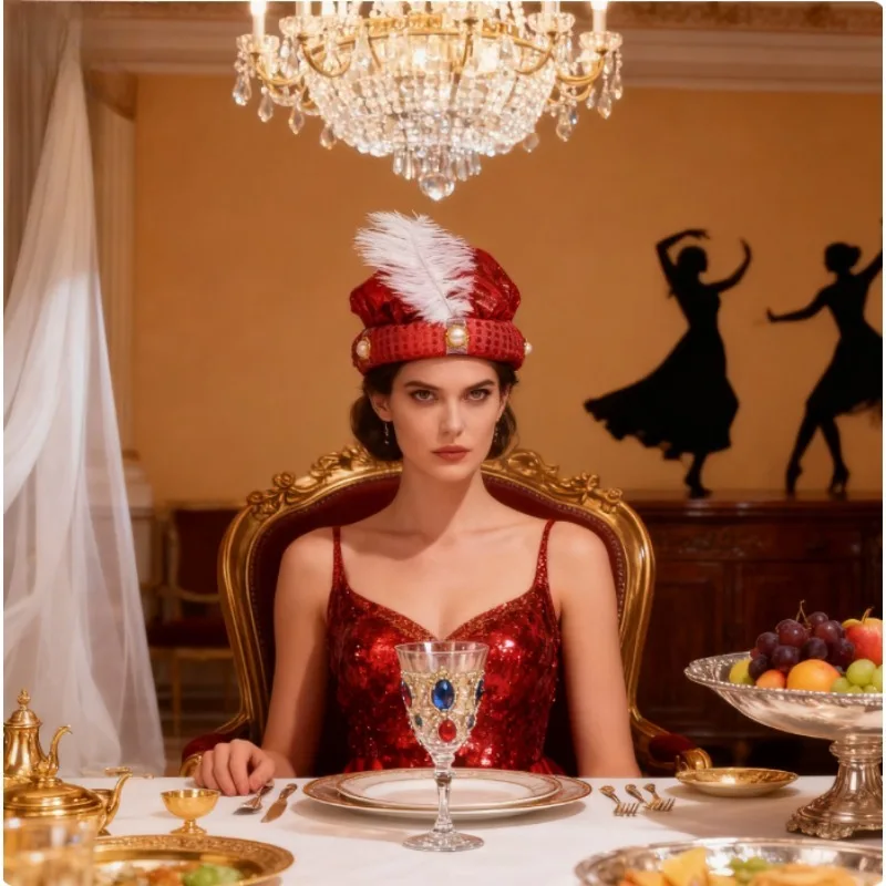 

Prince Hat Indian Headscarf Trendy Accessories Funny Clothing Props Festival Makeup Ball Carnival Celebration