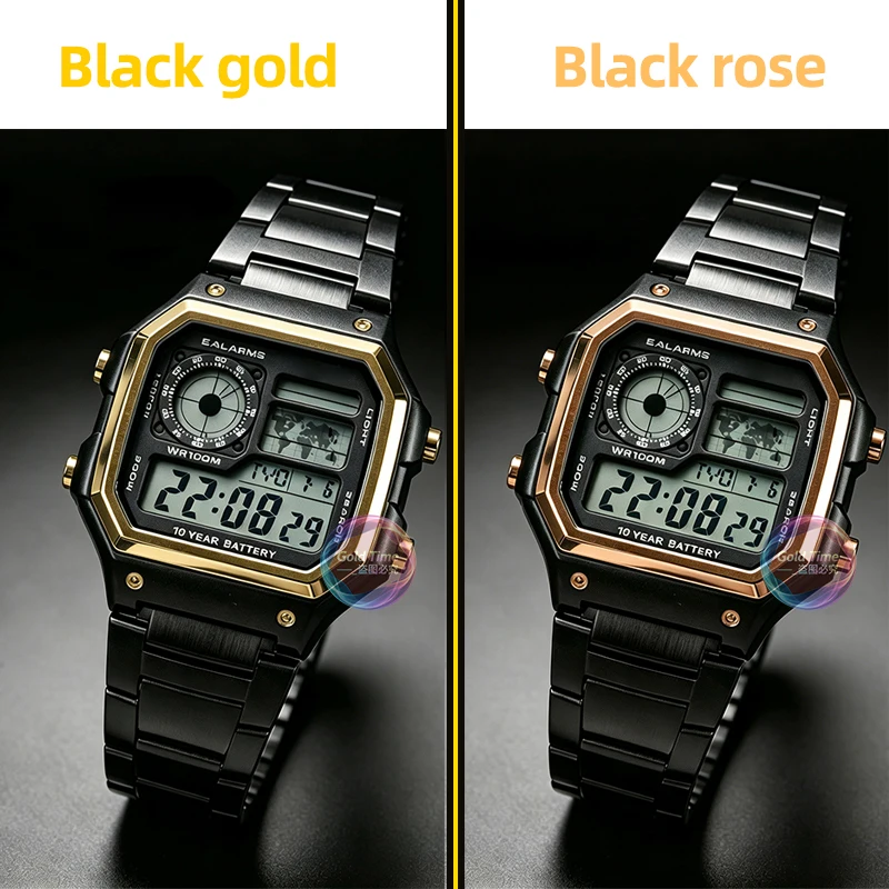 AE1200 New Stainless Steel Mod Kit For Casio AE-1200 AE1300 Black Gold Black Rose Metal Watch Case Strap Replacement Accessories view 2