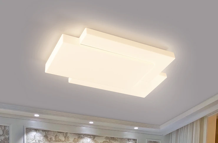 Combination living room light cream wind 2023 new modern minimalist eye protection ceiling light