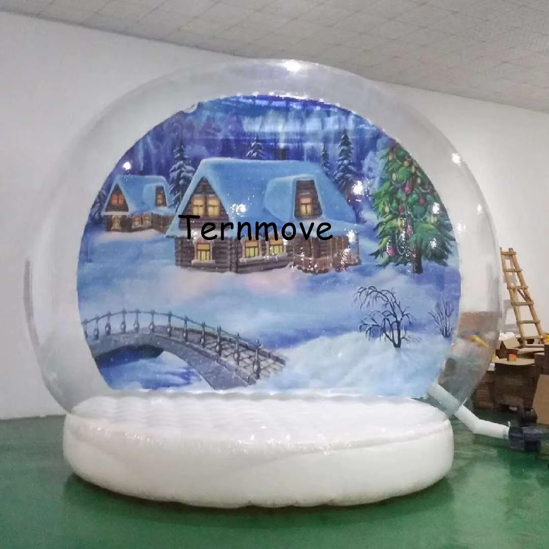 christmas snow globe pop up dome tent free shipping hot selling Inflatable snow globe ball,blow up snow globe ball house