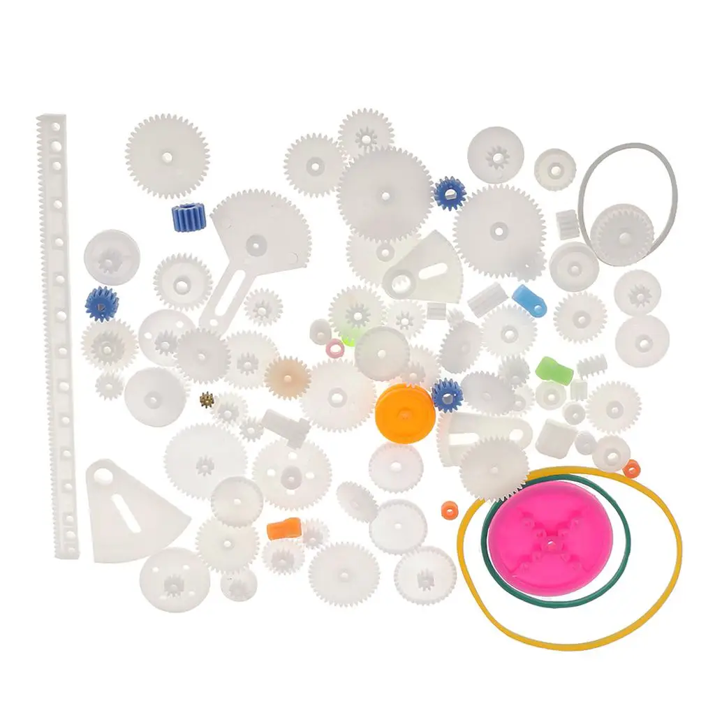 

85 Types Plastic Assorted Gear Set for Model Crafts Accessories Kit Robet