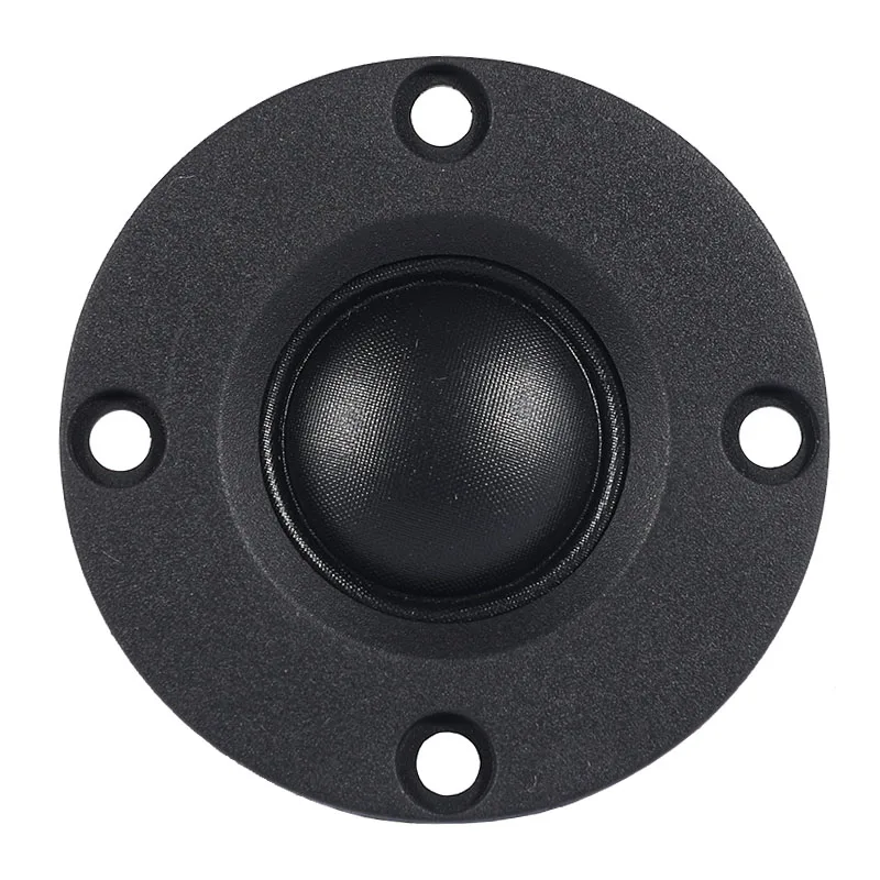 2Pcs Tweeter Speaker 6 Ohm 30W Hifi Soft Dome Silk Film Treble Loudspeaker Neodymium Toothed Aluminum Heat Sink