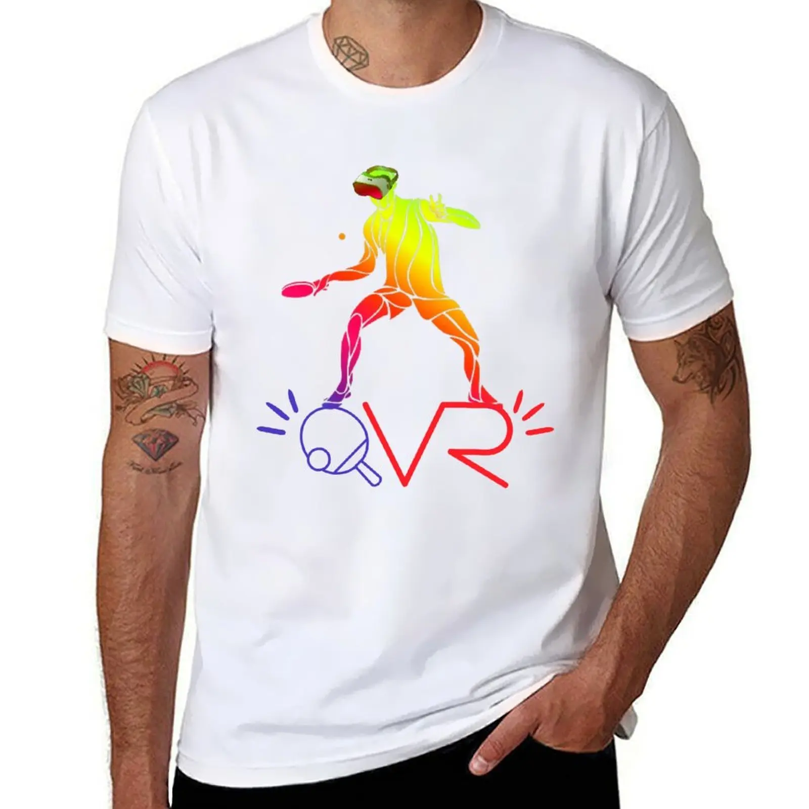 

Table tennis VR T-Shirt t shirt man plain graphic t shirts for man T-Shirt