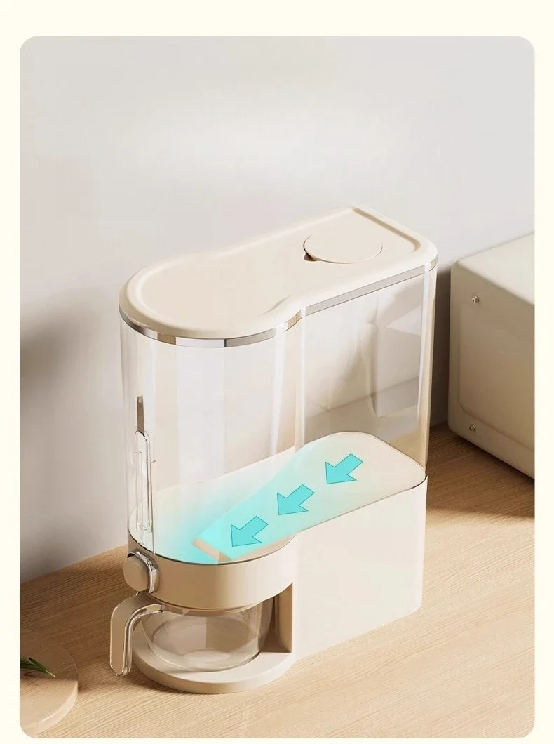 Press-type bucket Household insect-proof and moisture-proof sealed rtank  box storage tank rice