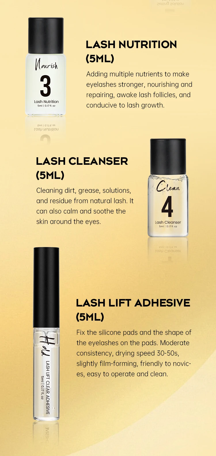 Gollee Eyelash Lifting Perm Kit Lasting 4-6 Weeks Lash Lift Set For Lash Curler Eyelash Enhancer Perm Treatment Set Makeup Tools
