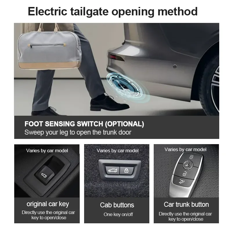 Power Tailgate Lift Electric Tail Gate Kit Auto Trunk Accessories For VW Nivus Kick Sensor Tailgate Kit