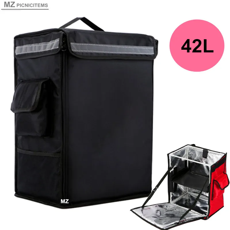 Camping Thermal Beach Bag Cooler Refrigerator Carrier Outdoor Picnic Large 42L Delivery Food Dishes Travel Backpack Lunch Box