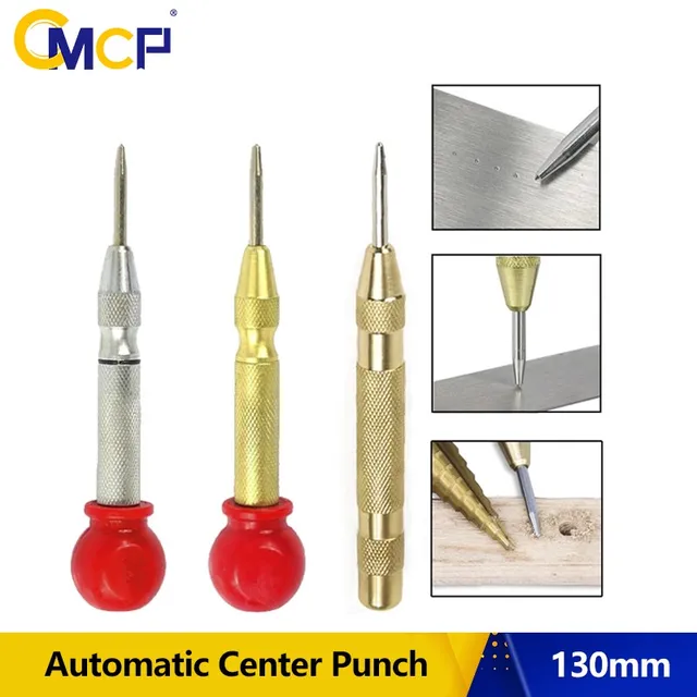 CMCP 130mm automatyczne centrum Pin Punch narzędzia do obróbki drewna wiertła metalowe wiertła centrum Pin Punch sprężynowy Dent Marker