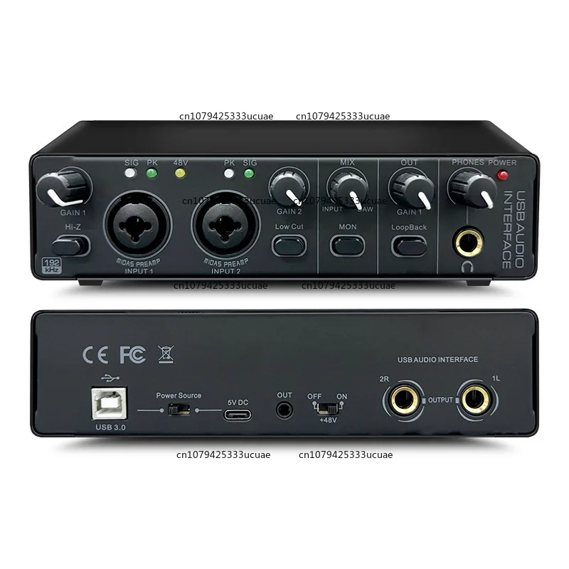 

External Professional Sound Card USB Computer Driver-Free Sound Card Live Streaming Recording Karaoke Instrument Sound Card