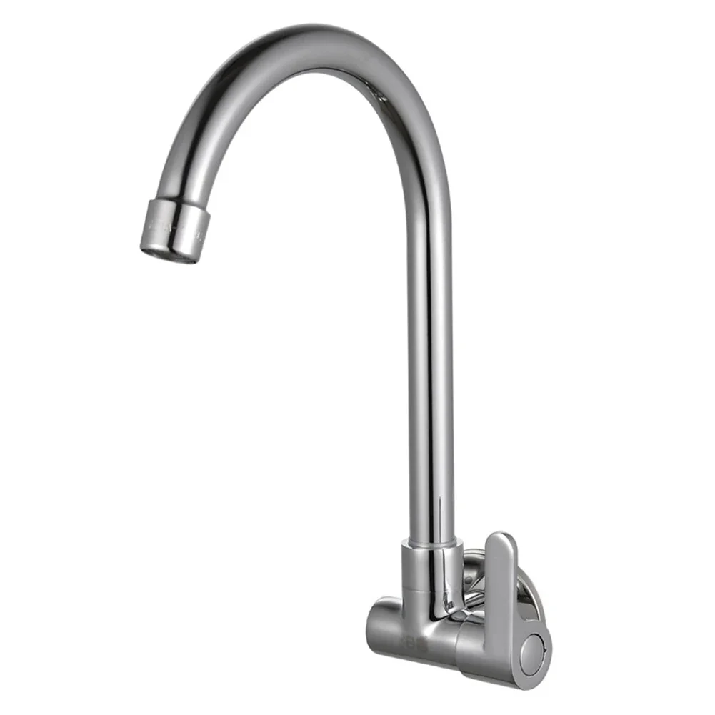 

Wall Mounted Kitchen Faucet 360 Degree Rotating Cold Water Tap G1/2 Sink Faucet Home Improvement Bathroom Washbasin Faucet