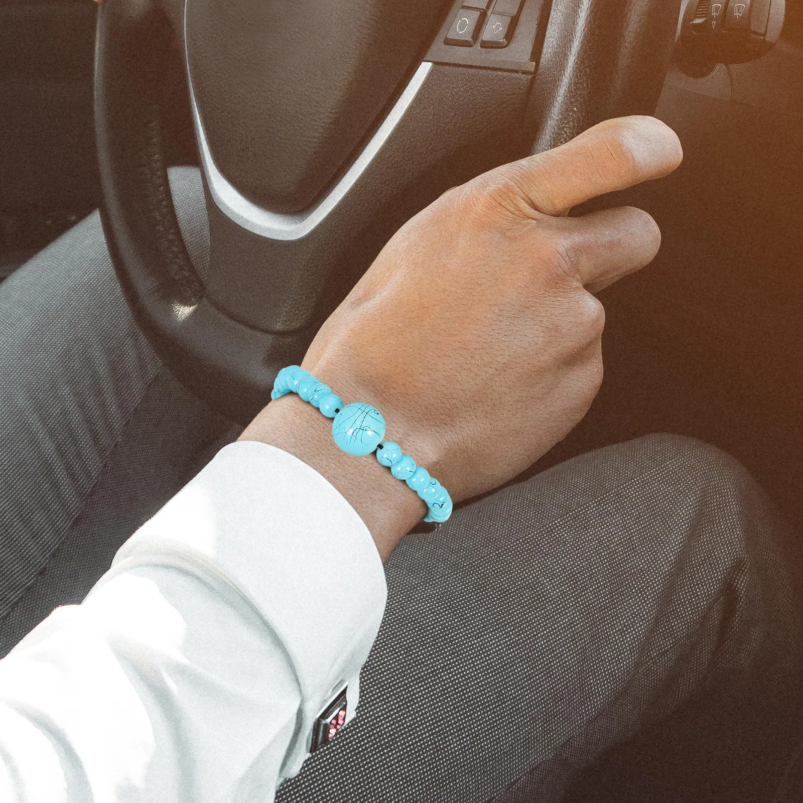 

6Pcs Glass Beaded Bracelet Easy Wear Off Drawstring Design Perfect Gym Work Accessories Bracelets Delicate Bracelet