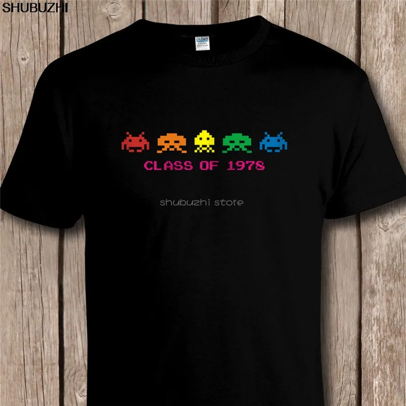 Funny Retro SPACE INVADERS 'Class of 1978' T SHIRT - C64 / Console Video Games Cool Casual t shirt men Unisex New tshirt sbz6418