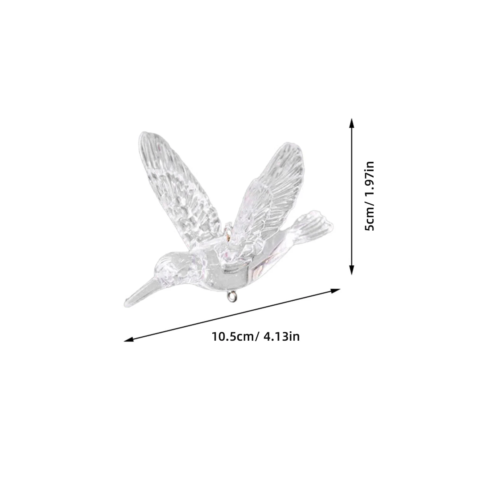 20 قطعة الطيور الطنانة واضحة الزخرفية حلي معلقة لحفل الزفاف شجرة عيد الميلاد نافذة الستار الثريا المنزل DIY بها بنفسك مشاريع #6