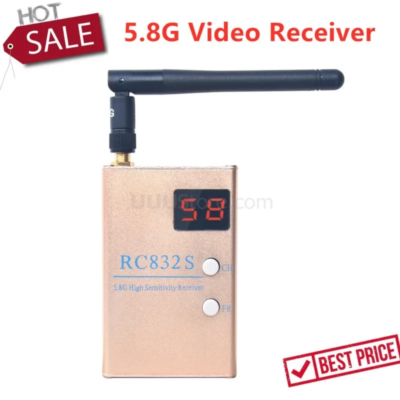 

Новый FPV 5.8G 5.8GHz 48-канальный видеоприемник RC832S с A/V и силовыми кабелями, такой же, как RC832 RC832H для гоночного дрона FPV