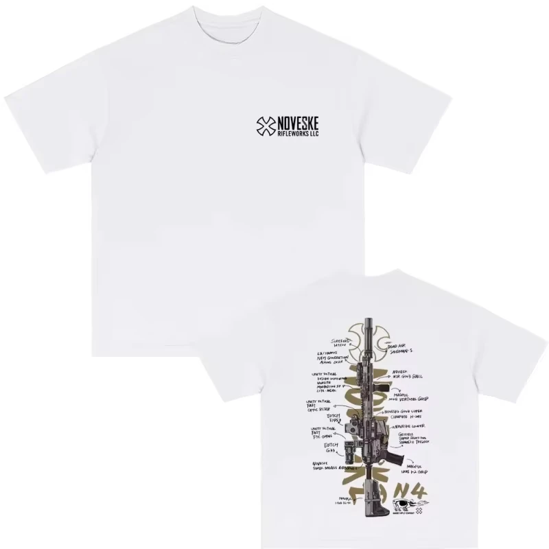 NOVESKE N4 Tactical Army Fan Club Outdoor Training Competition T-shirts Men Women Fashion Oversized T Shirt Male Vintage Tshirt