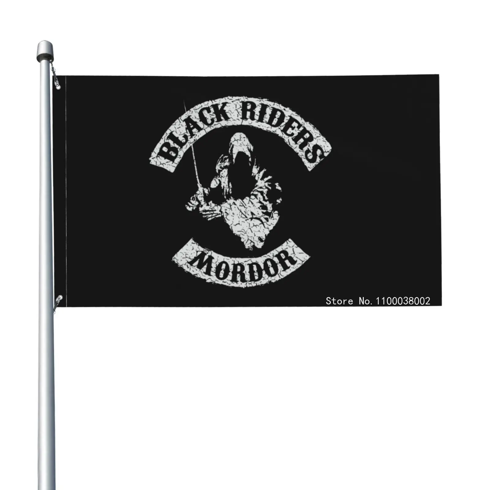 Black Riders Mc Lord Of Nazgul Biker Fun The Patch Rings Mordor Sauron Flag Banner Parade High Quality Holiday Sport