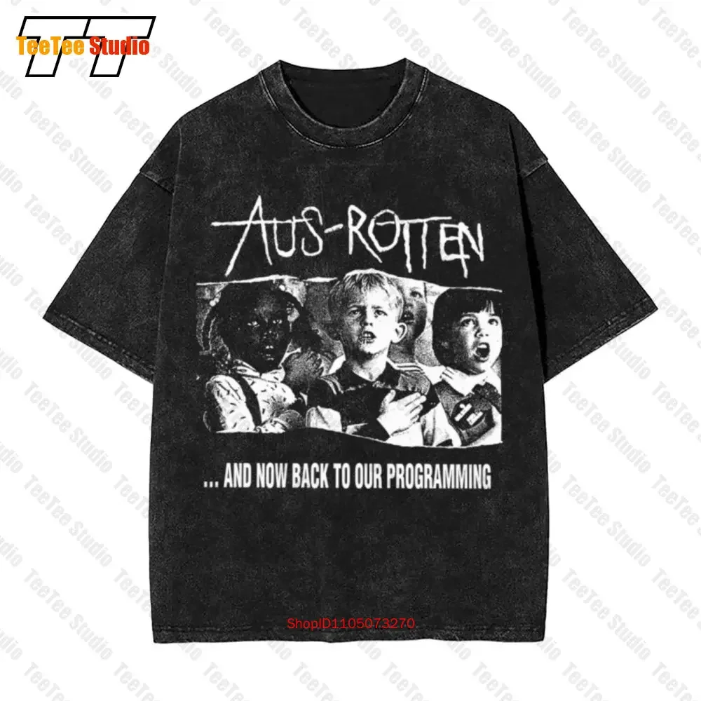 Aus Rotten Punk Hardcore Vintage Oversized T-Shirt 9VKC