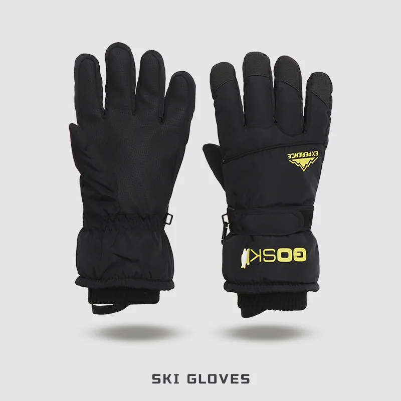 Winter outdoor mountain climbing warm cycling electric vehicle anti-freeze and anti-cold touch screen ski gloves for women