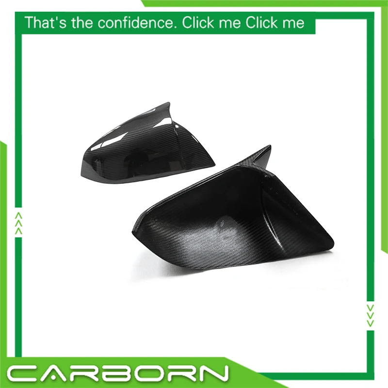 

2021 2022 2023 For Tesla Model S Add On Style Gloss/Matt Carbon Fiber OEM/OX Horn Style Side Rear View Mirror Cover