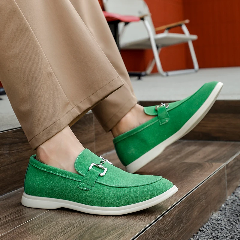 

Классические мужские лоферы в британском стиле, повседневная удобная легкая дорожная деловая обувь для вождения, американская джентльменская обувь, мужские размеры 40-46