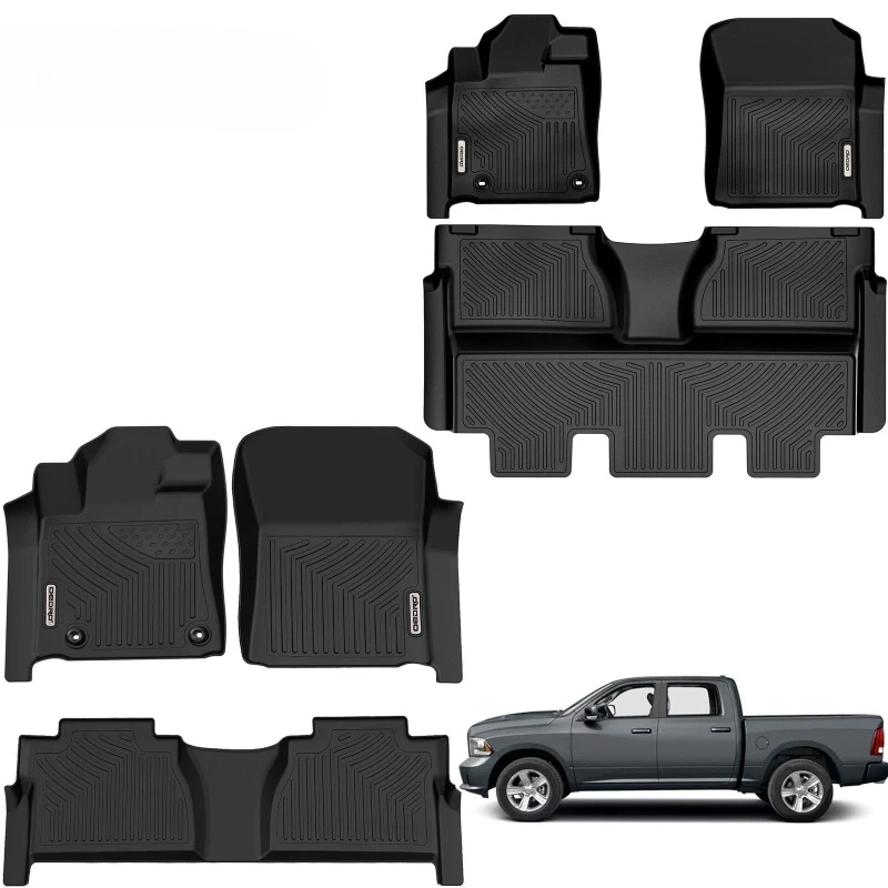 

Floor Mats Liners for 2014 2015 2016 2017 2018 2019 2020 2021 Toyota Tundra Crew Max Cab or Double Cab United States