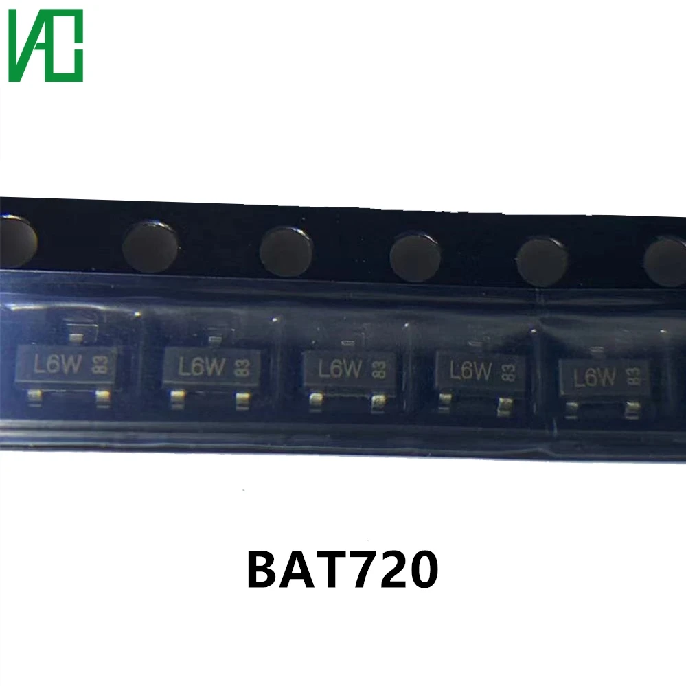 Kit Transistor 50 pezzi BAT720 diodo SCHOTTKY 40V 500MA SOT23 In Sctock