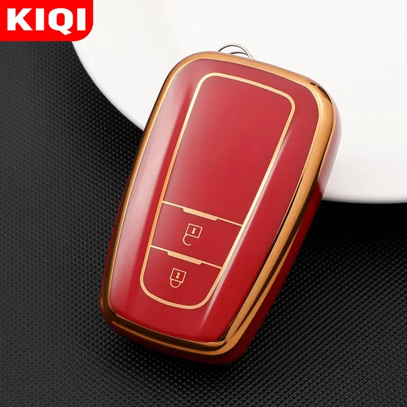 بولي TPU سيارة عن بعد 2/3/4 زر مفتاح غطاء شل لتويوتا كامري حقوق الإنسان كورولا RAV4 أفالون لاند كروزر برادو بريوس حامي #5