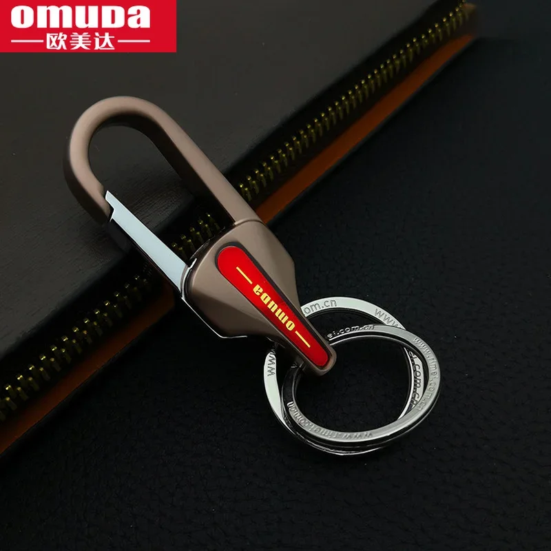 OMUDA Keychain Key Keyring Men\'s Fashion Key Chain Gift Metal Key Ring Car Styling Auto Car Accessories