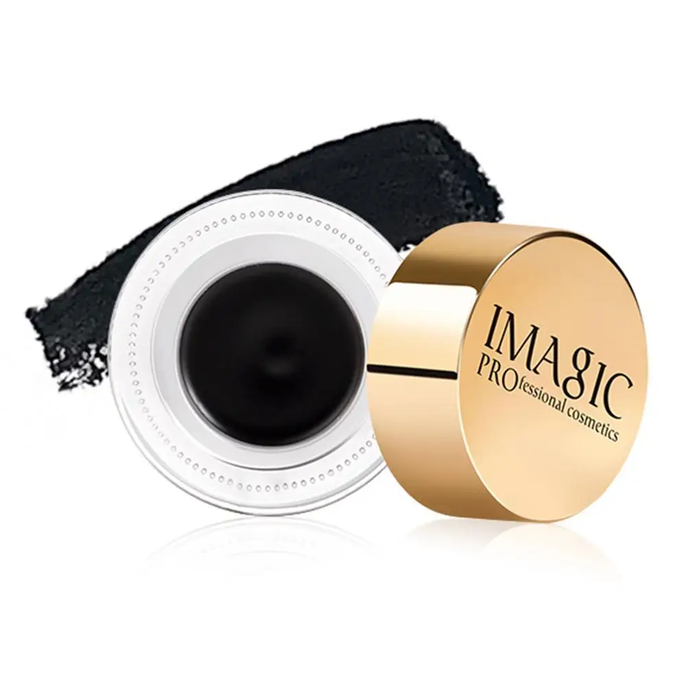 Imagic 3-color Gel Eyeliner Waterproof Quick Dry Long-lasting With Brush Eyeliner Black/white/blue Cosmetic Professional Cr D4z4