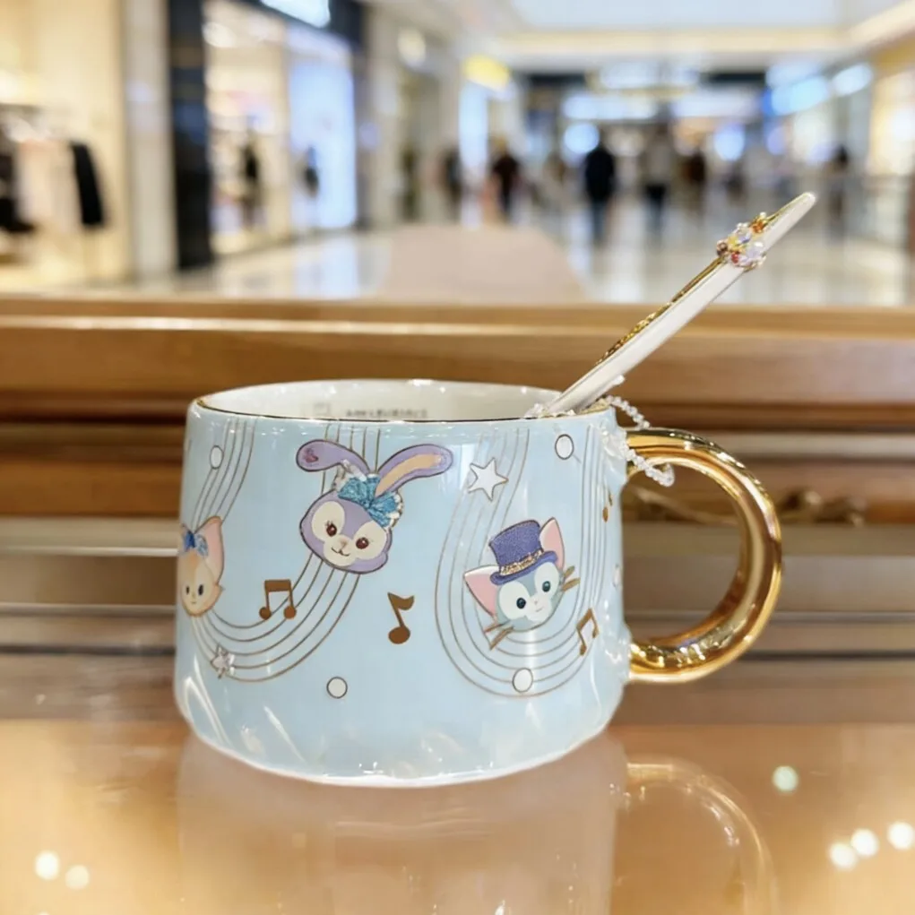 

Shanghai Disneyland Star Dream Melody Seven Treasures With A Spoon Mug Birthday Christmas Gift