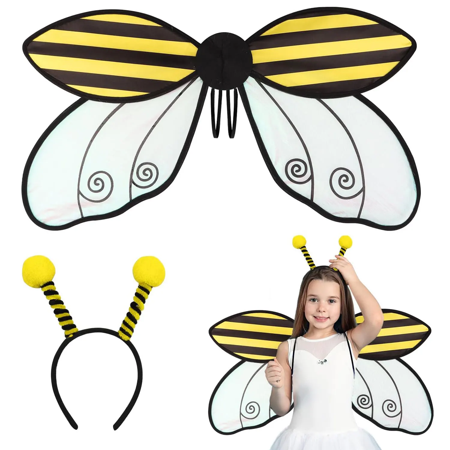 

Fairy Wings Adult Women Halloween Fairy Costume for Women Accessories Butterfly Ladybug Bee Cosplay Fairy Costume Angel Wings