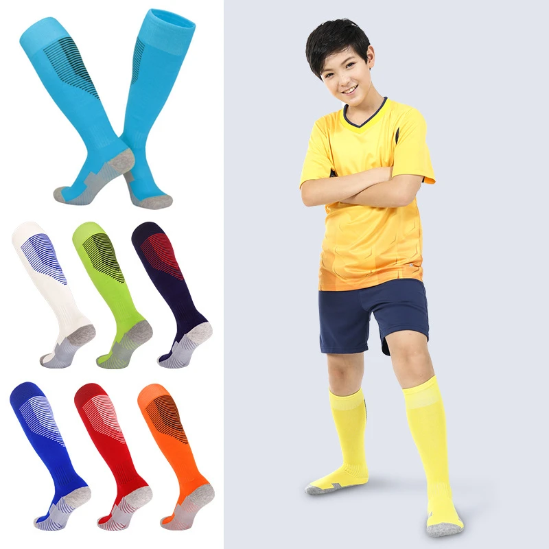 Sports Socks For Children School Towel Bottom Over The Knee Stockings Training Long Football Socks Adult Non-Slip Running