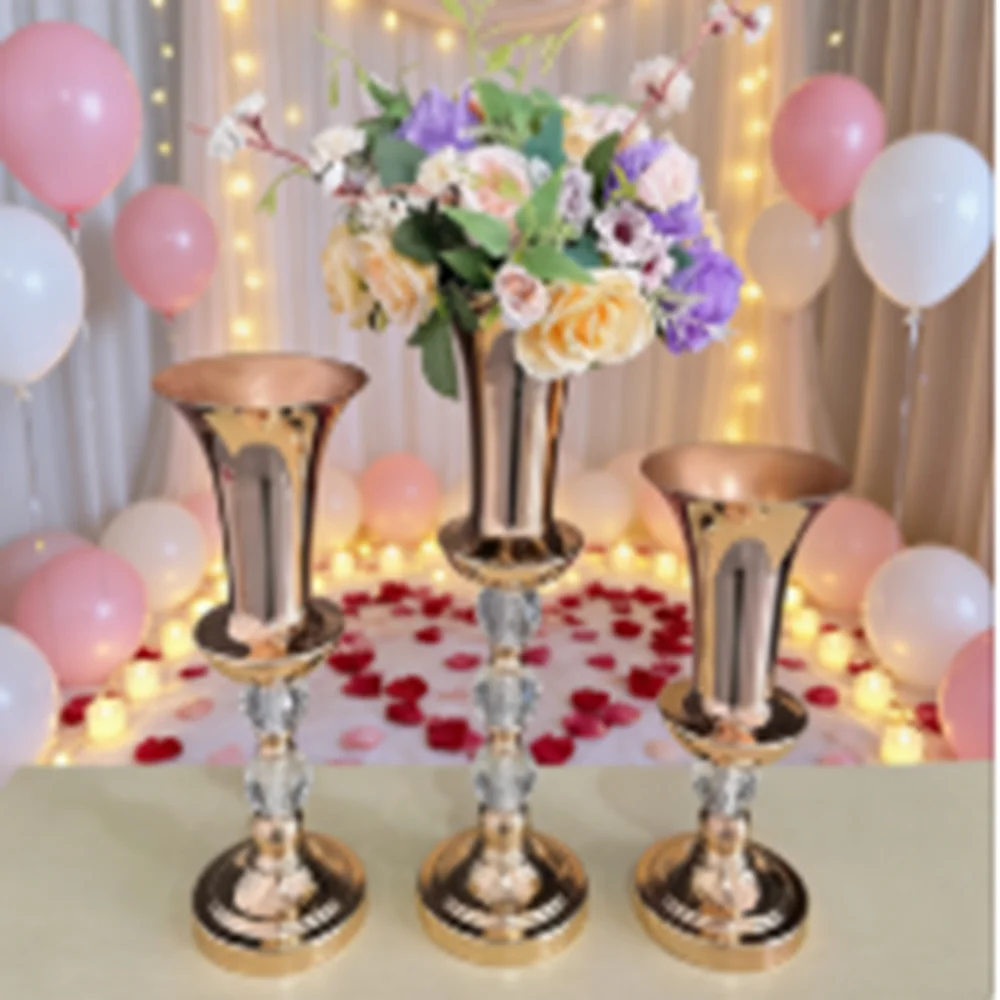 

Flower Vases Gold Flower Stand Wedding Centerpieces Candle Holder Wedding Decoration Table Centerpiece Gold Metal
