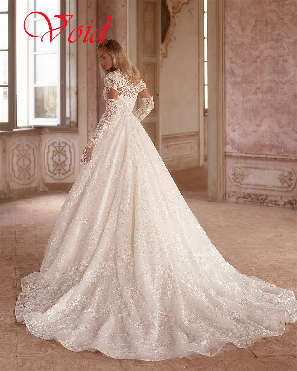 カスタマイズされた繊細なホワイトオーガンザのウェディングドレス絶妙な V ネック半袖ブライダルパーティークラシックボタンバックブライダルドレス