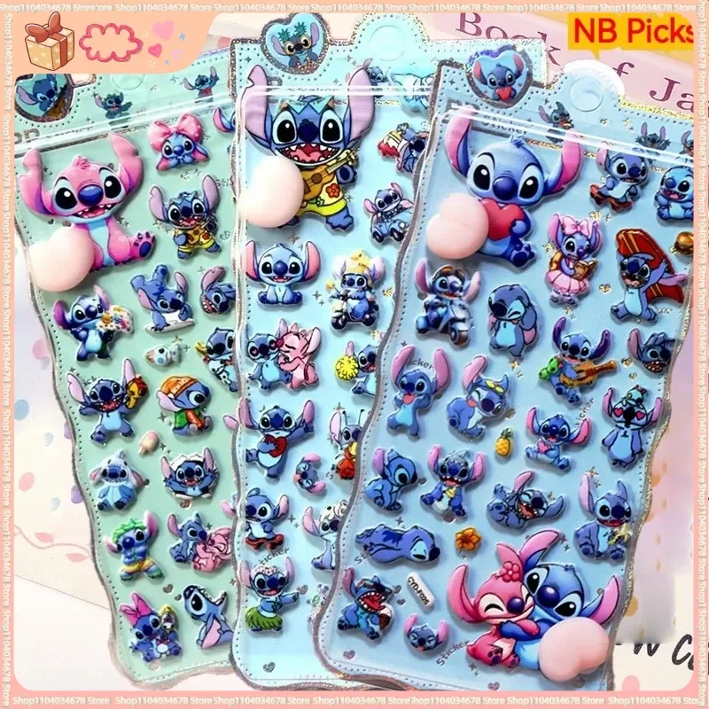 جديد 4 قطعة غرزة ثلاثية الأبعاد نطاط بعقب ملصقات الكرتون لطيف أنيمي منتفخ ملصقات ضغط لعبة تزيين سجل القصاصات ملصقات الهاتف