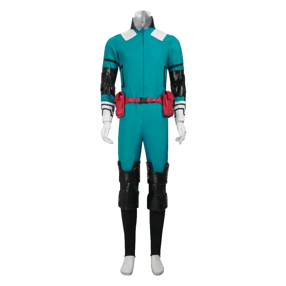 8 قطعة بطلي الأكاديمية Izuku Midoriya تأثيري حلي Boku No Hero Academia Deku بدلة الضرب الأخضر الرجال الزي الرسمي تأثيري حلي