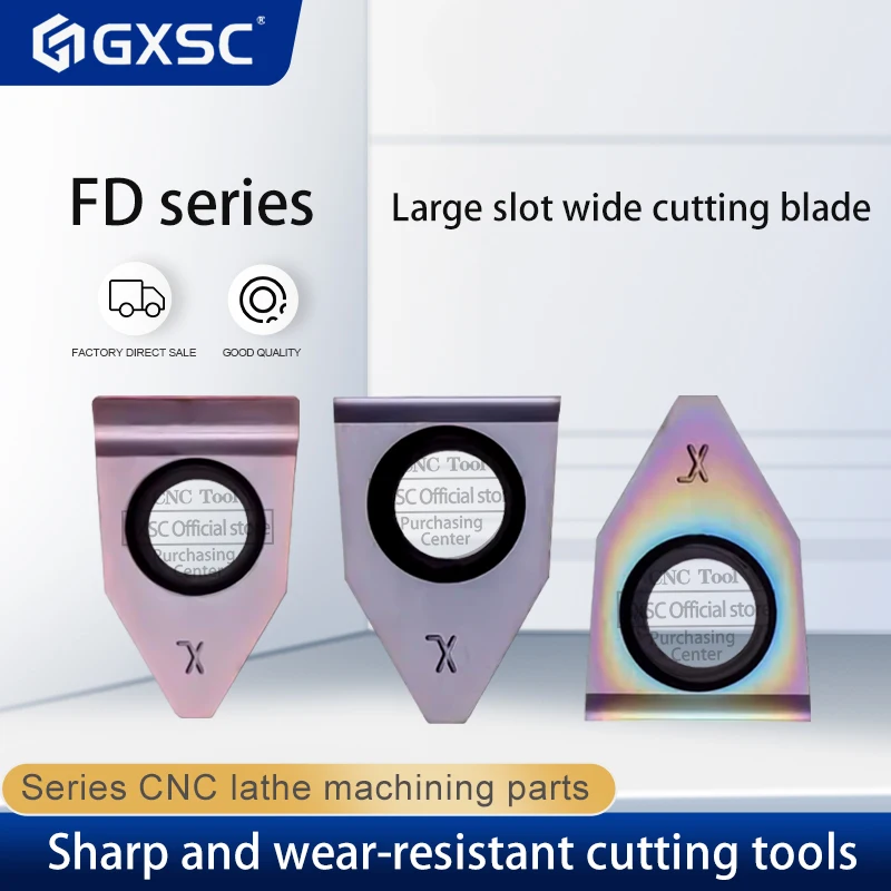 FD Series 08-R0.6 10-R0.6 12-R1.0 14-R1.0 High-Quality Numerical Control Lathe Carbide Inserts Grooving Blade Cutting Tools Part