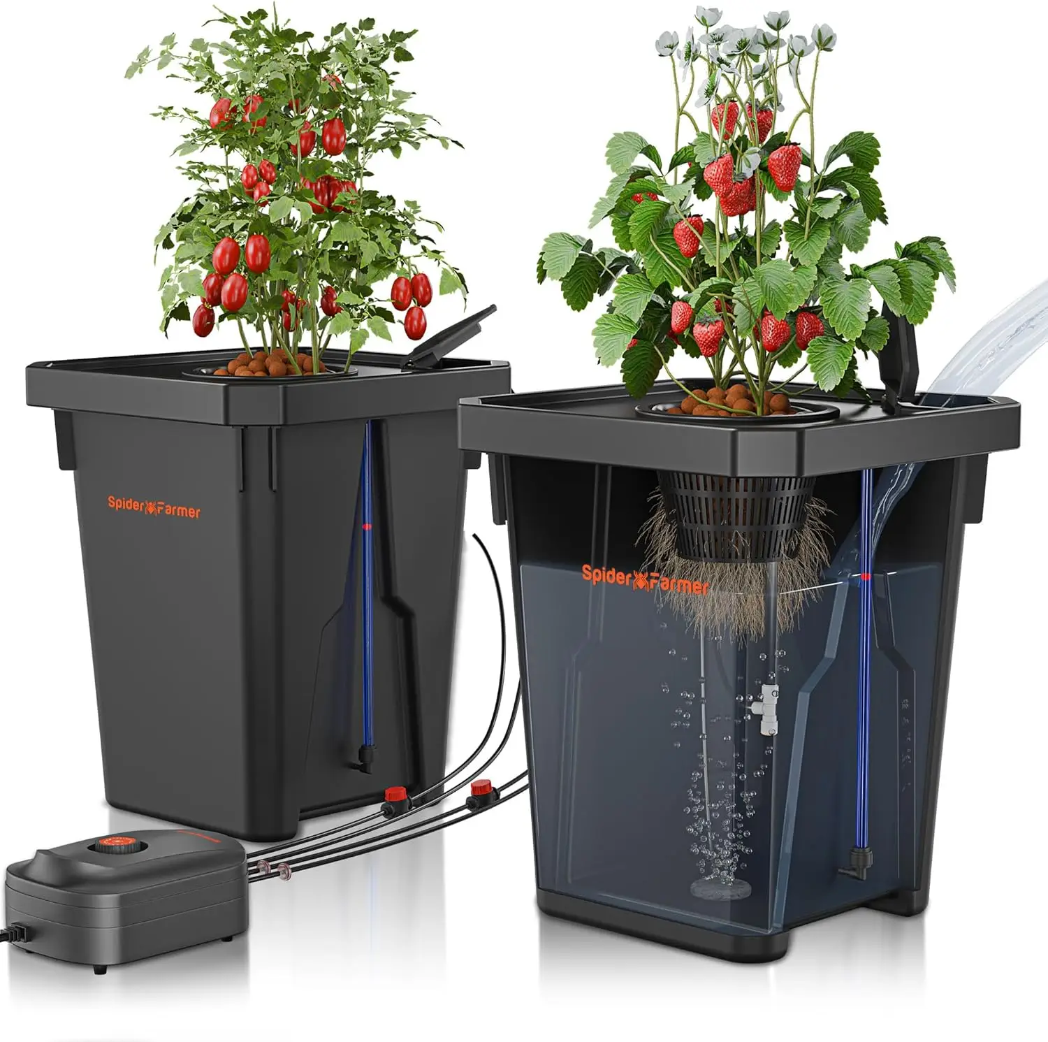 Hydroponics Grow System, 7 - Gallon Deep Water Culture, New Triangular Cover Design