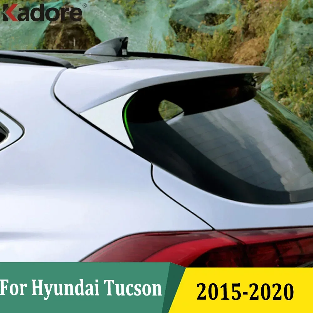 

For Hyundai Tucson 2015 2016 2017 2018 2019 2020 Rear Window Cover Trim Tail Trunk Triangle Sticker Car Exterior Accessories