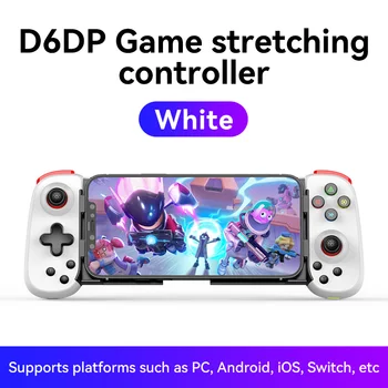 D6 무선 블루투스 개폐식 무선 게임 패드, 확장형 게임 컨트롤러 조이스틱 패드, PS4 스위치 PC용, 안드로이드 휴대폰용