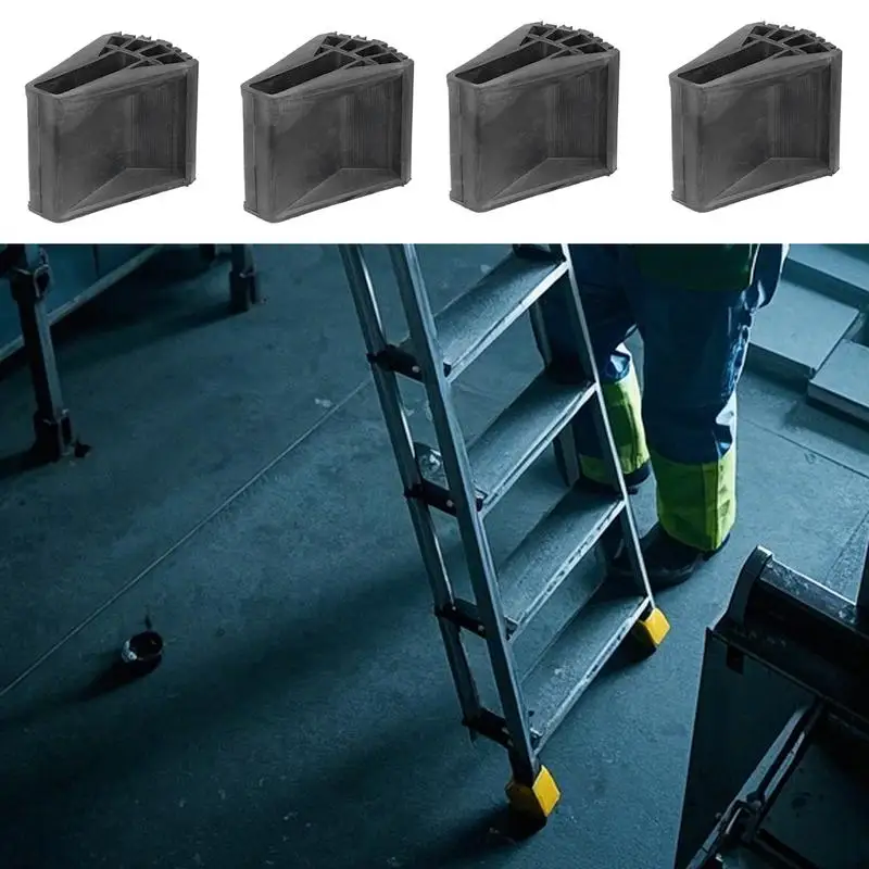 

4Pcs Non-slip Ladder Feet Pad Furniture Accessories Replacement Parts For Electrical Work Window Cleaning Tree Trimming