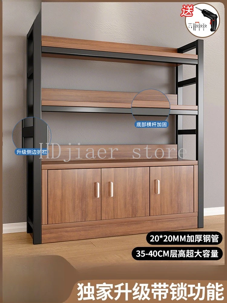 

Floor-standing multi-layer storage rack with door design, specially for tobacco and alcohol commercial use, a model supermarket