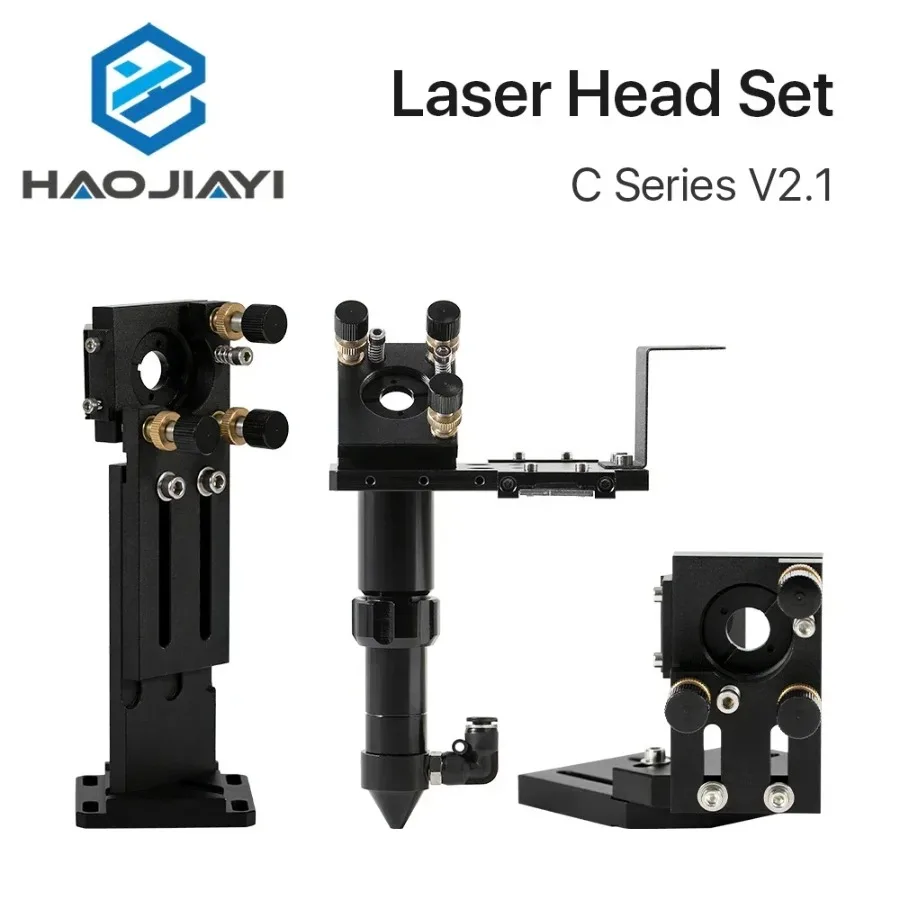 CO2 Laser Head Set Lens D18 FL38.1 D20FL50.8/63.5/101.6mm Integrative Mount Dia25 Mirror for Laser Cutting Machine