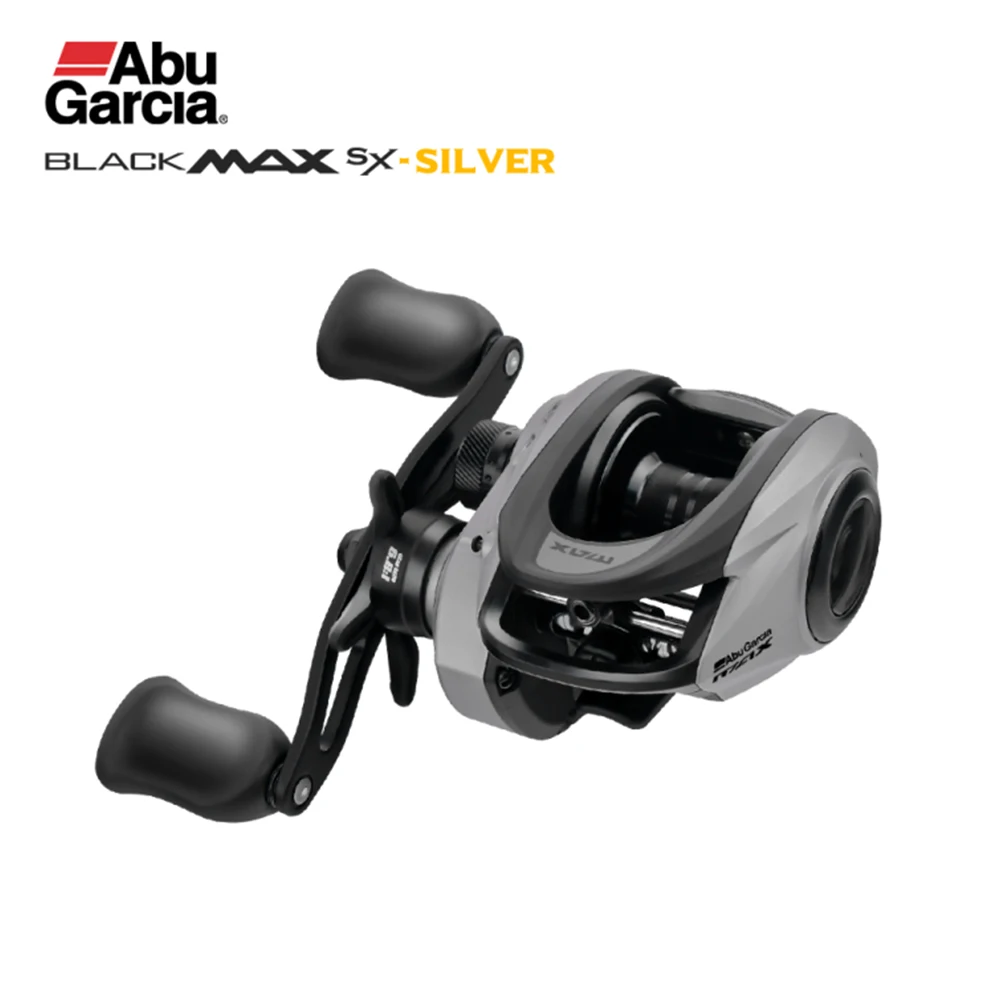 Carretilha de Pesca ABU GARCIA Original 2026 Black Max Sx-Silver Baticasting 4/1 BB 6.8:1 Relação de Engrenagem Drag Máximo 7kg Freio Magnético