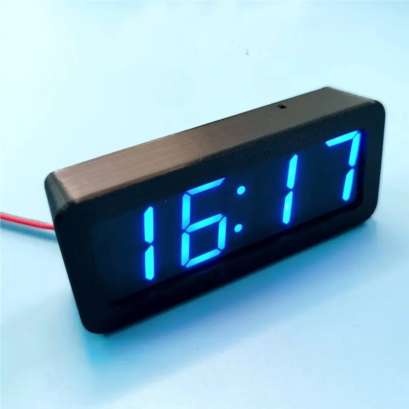 NEW HOT In Stock-USB 5V 12V CAR Clock GPS Beidou Satellite Timing 12/24 Hours Electronic Clock LED Digital TIME Display Power Of