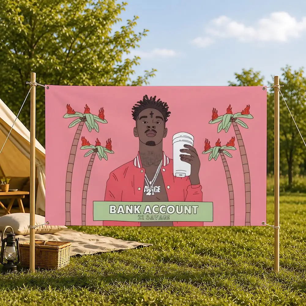 Savage 2-21 SavageS Flags Drapeau décoratif mural multi-scènes pour dortoir, camping, salon, chevet, garage