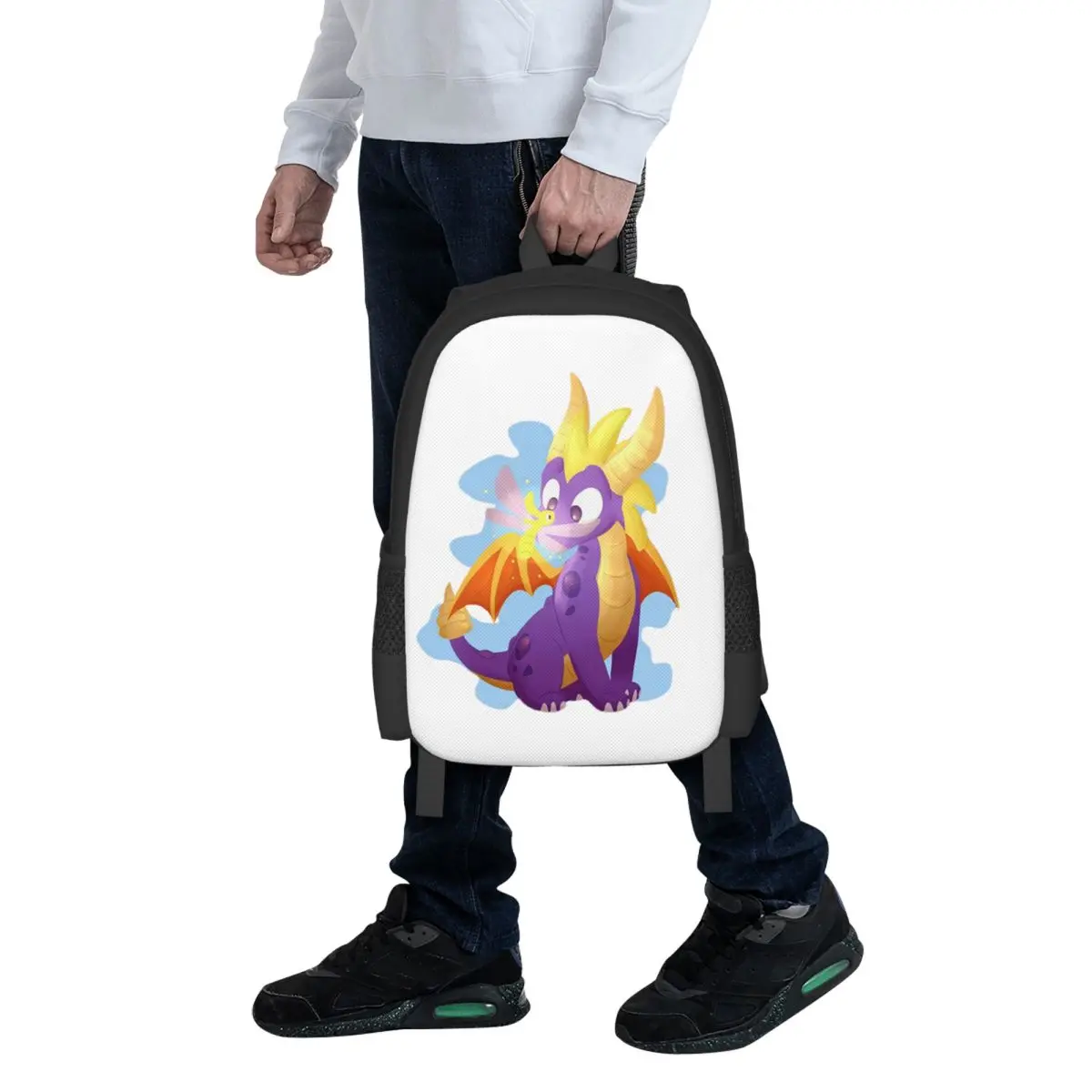 Ice Spyro Student Backpack School Bag Hiking Travel Daypack for Boys Girls Fashion Bookbag Shoulder Bags