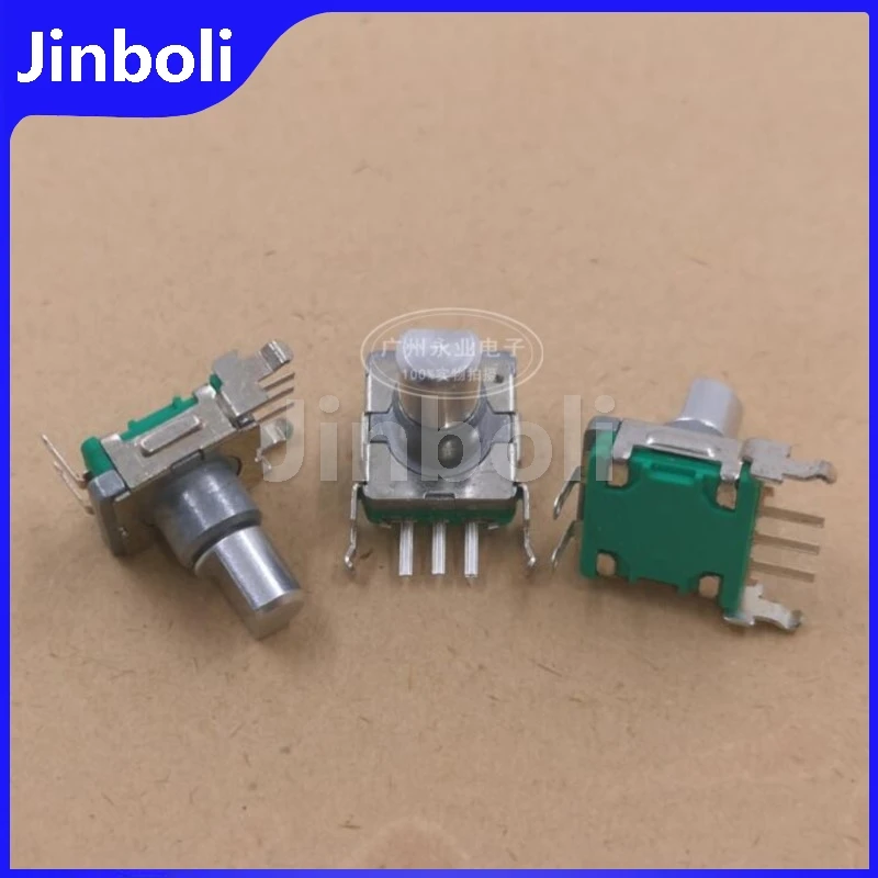 2PCS EC11S Type Rotary Encoder With Push Switch Horizontal 3Pins Left And Right Reset Potentiometer Shaft Length 12MM