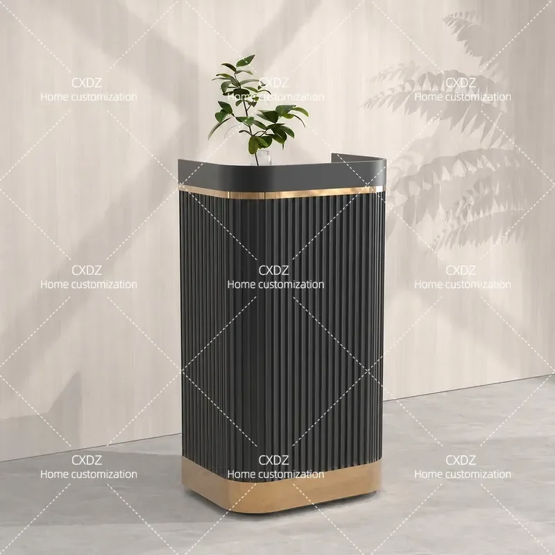Reception desk Welcome desk, company front desk Sales department Hotel restaurant High-end customer service desk Stainless