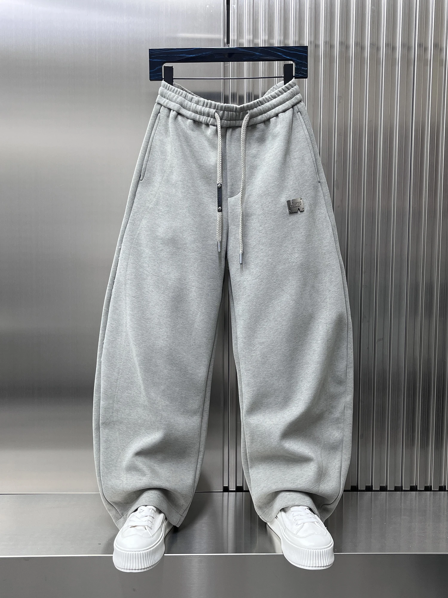 

Lazy Sle мужские прямые повседневные спортивные штаны свободные простые цветные спортивные штаны осень новая мода модного бренда